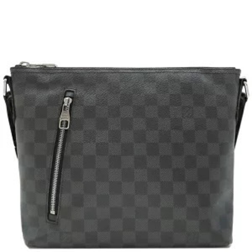 Louis Vuitton Mick Shoulder Bag Damier Graphite Black Canvas Black Gray